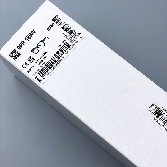 Prada PR18WVā08Q1O1 Eyeglasses Dark Blue Crystal Cat Eye Women - Picture 13 of 13